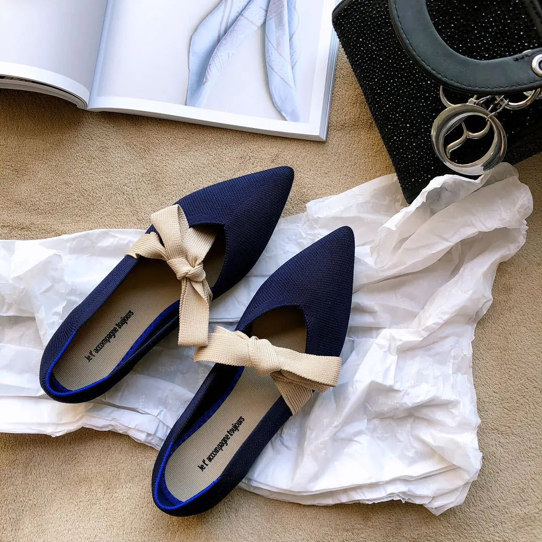 Casual Bow Mary Jane Boat Flats