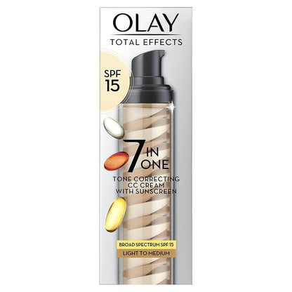 Total Effects 7-in-1 Tone Correcting Facial Moisturizer by Olay 1.7 oz | Light to Medium