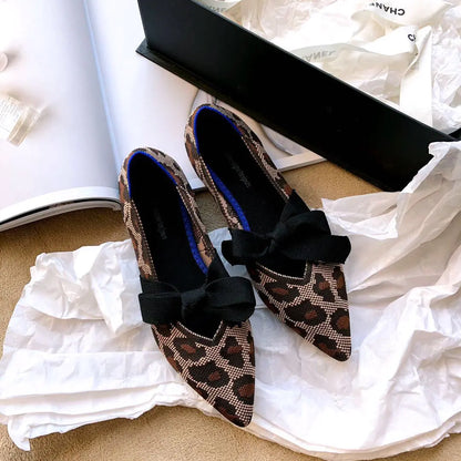 Casual Bow Mary Jane Boat Flats