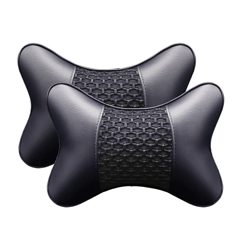 Leather Car Neck Pillow and Headrest