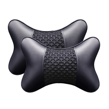 Leather Car Neck Pillow and Headrest