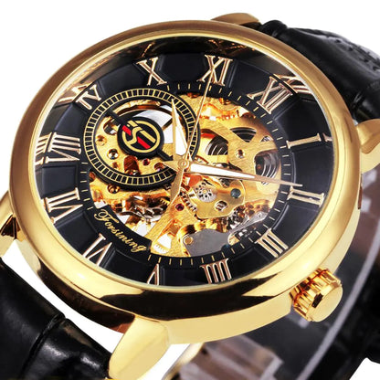 Transparent Skeleton Mechanical Watch