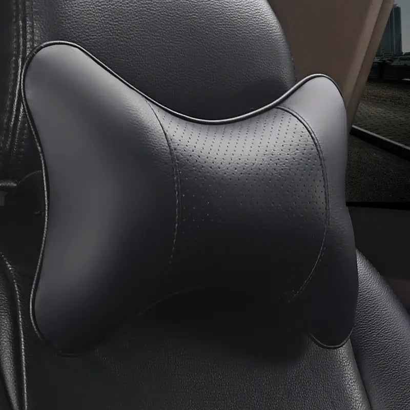 Leather Car Neck Pillow and Headrest