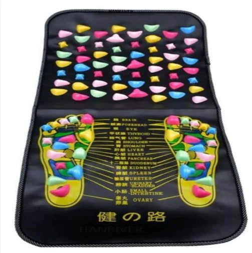 Reflexology Walk Stone Mat for Foot Massage (One)