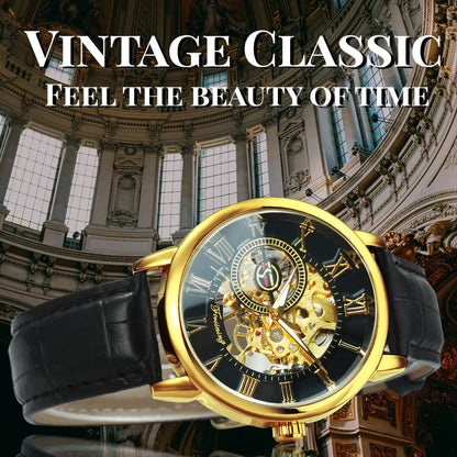 Transparent Skeleton Mechanical Watch