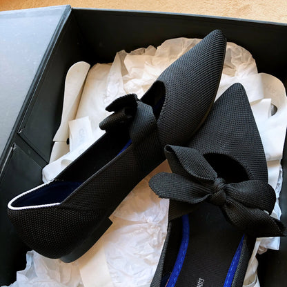 Casual Bow Mary Jane Boat Flats